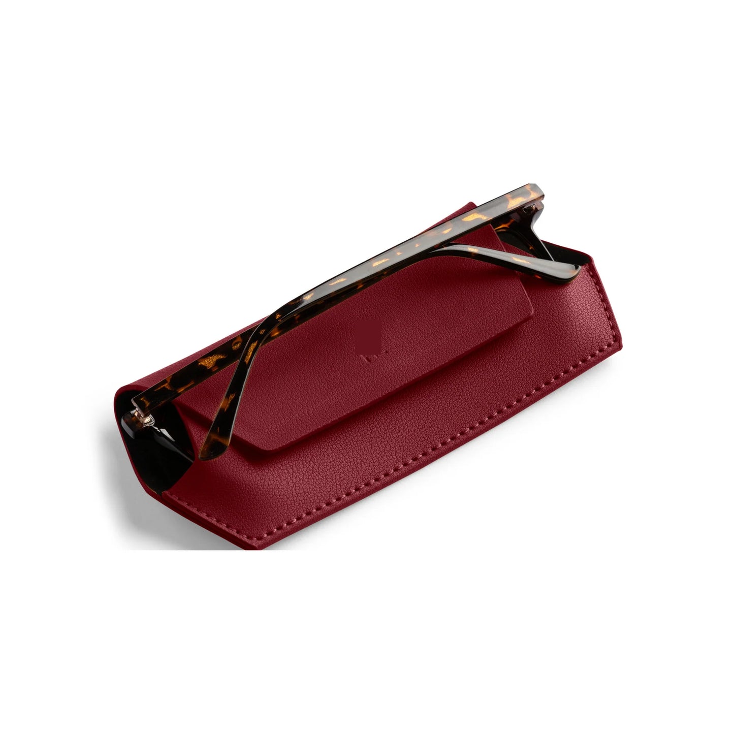 Fox and Leo Glasses Case - Burgandy