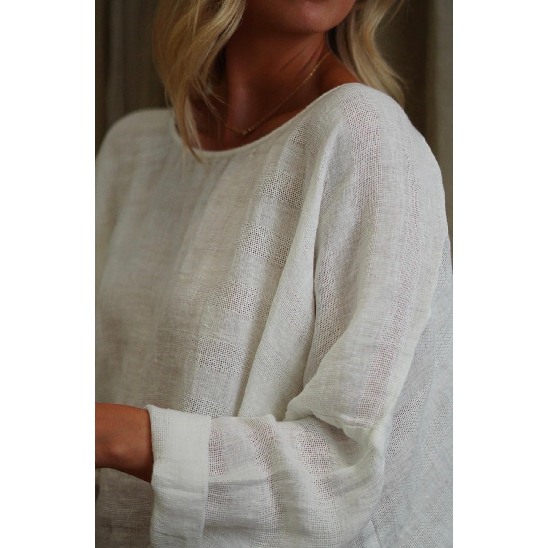 Linens Unlimited Valentina Top - White Combo  Linens Unlimited Pisces Boutique