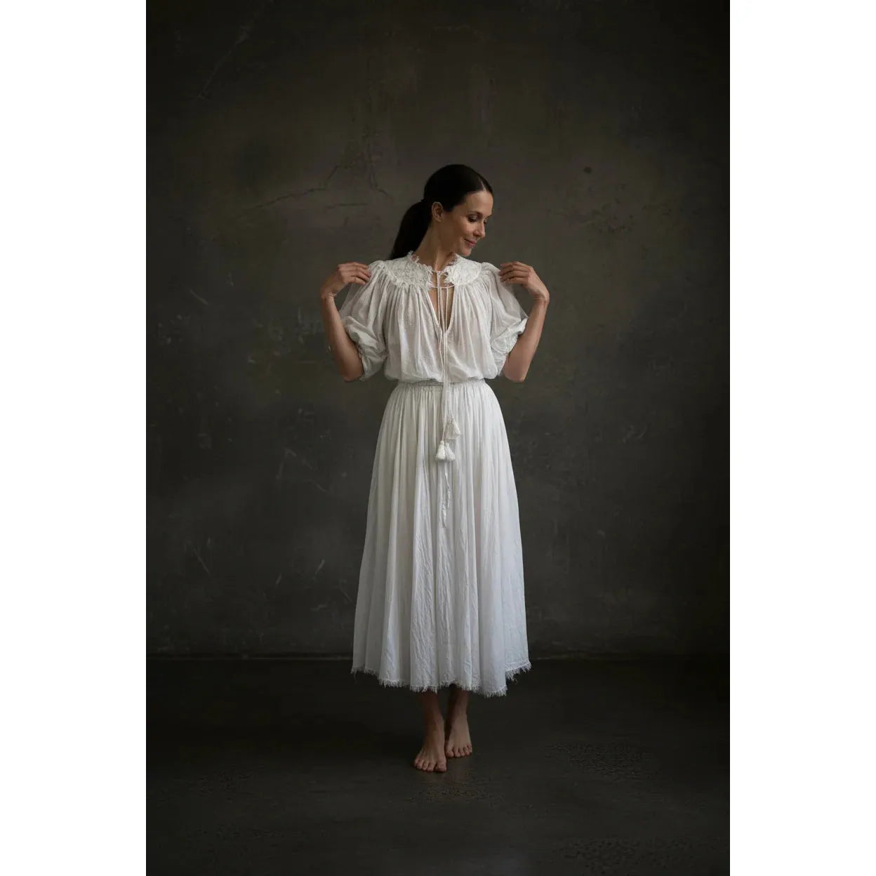 Boem Ophelia Shirt White  Boem Pisces Boutique