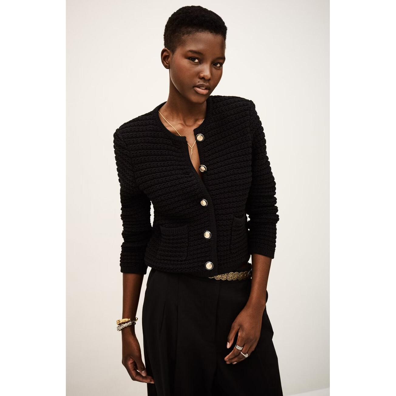 Ba&sh Gaspard Cardigan - Black  Ba&sh Pisces Boutique