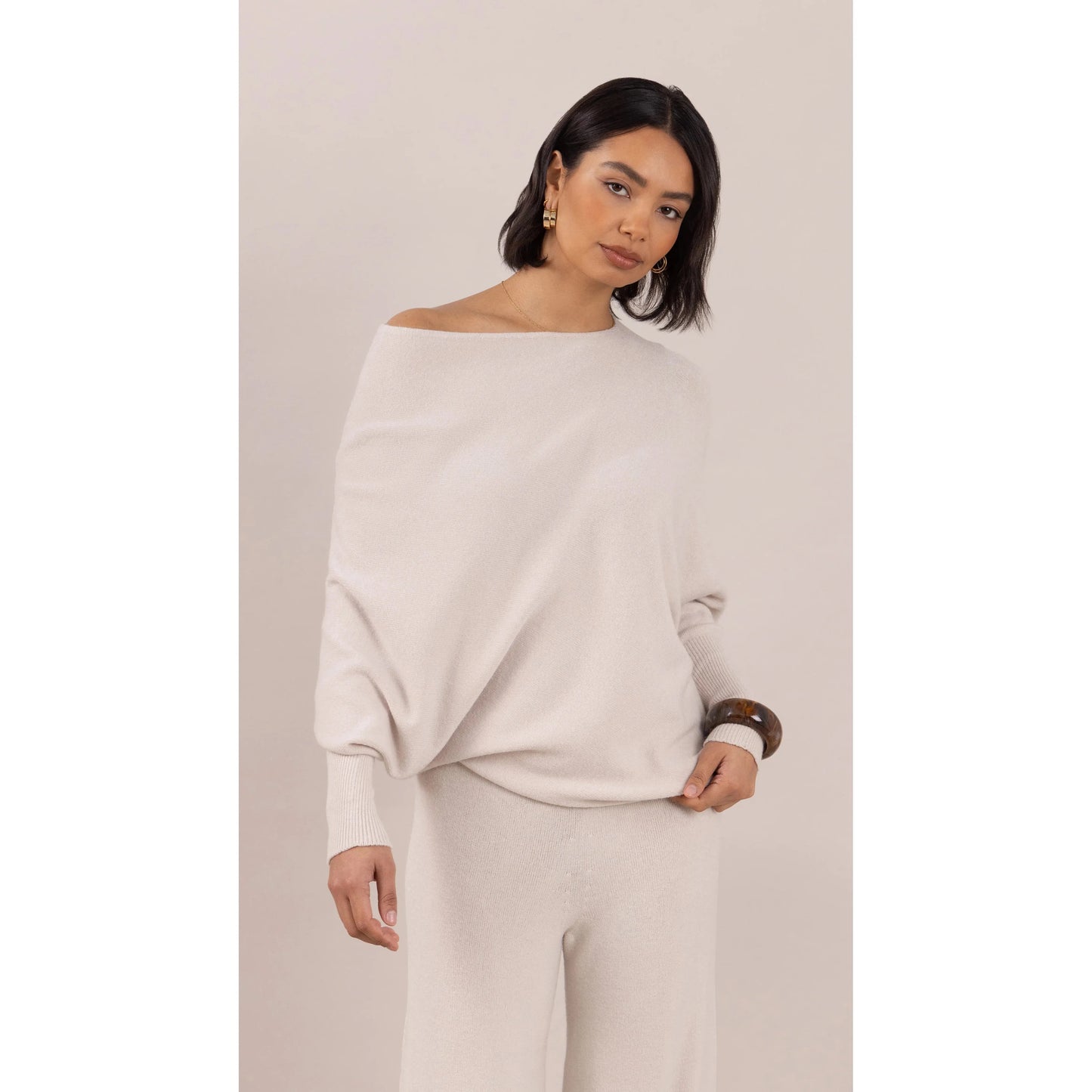Charli London Natalie Sweater - Ivory  Charli london Pisces Boutique