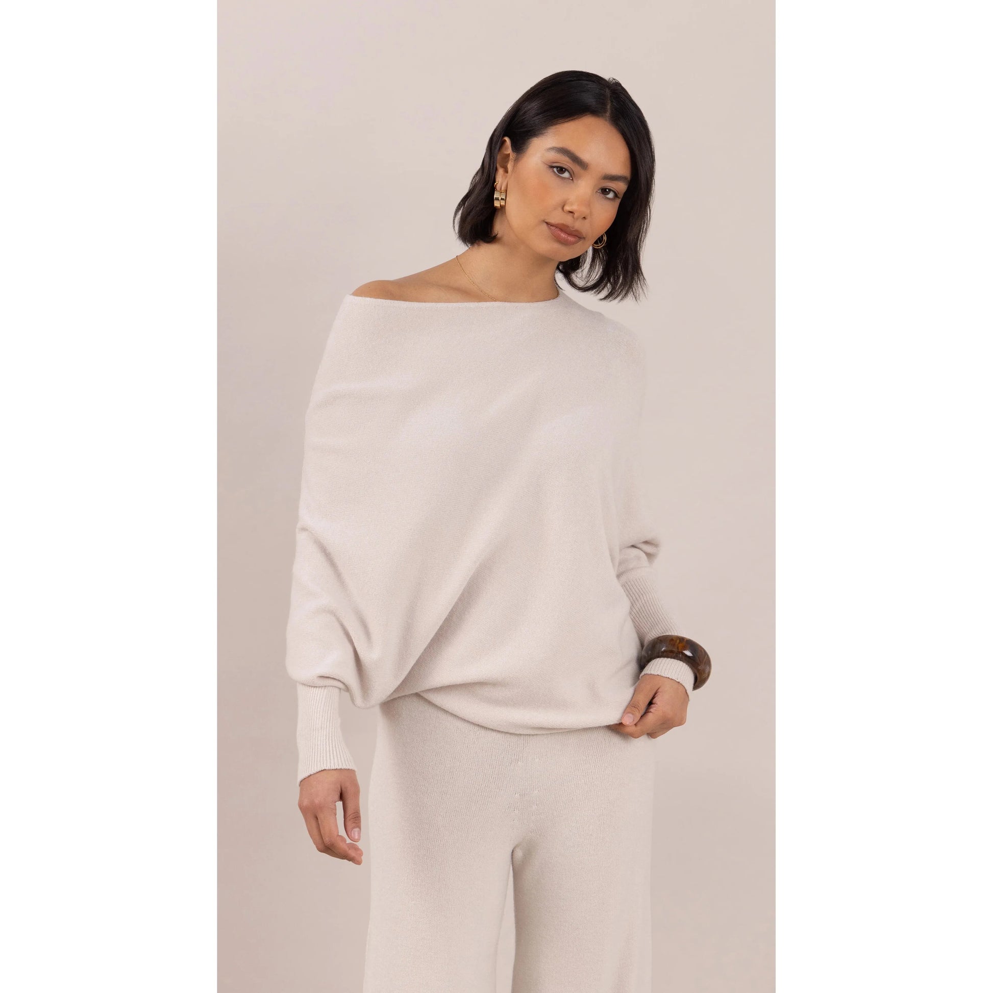 Charli London Natalie Sweater - Ivory  Charli london Pisces Boutique