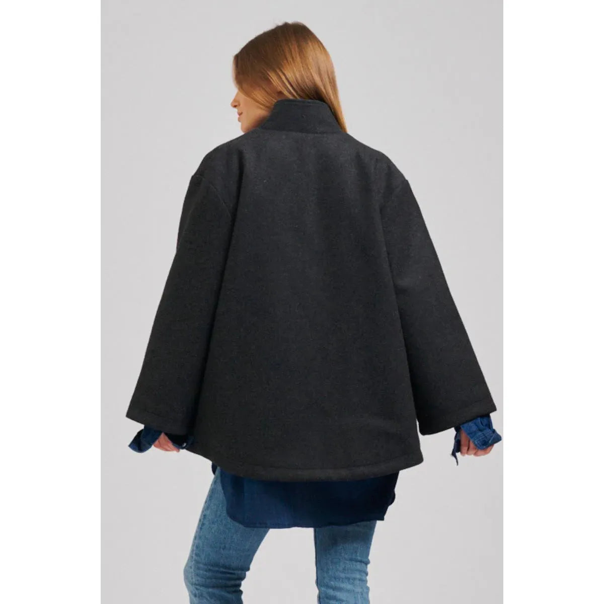 Shirty The Allegra Relaxed Wool Blend Jacket - Charcoal  Shirty Pisces Boutique