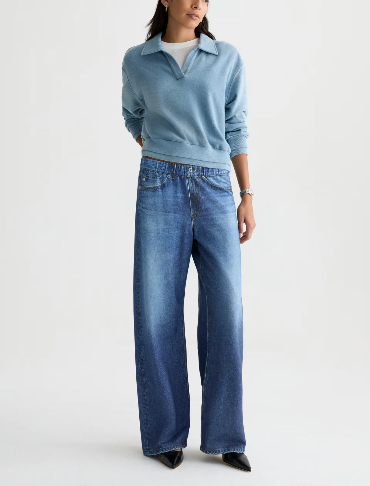 AG Adria Sweatpant - Blue  Adriano Goldschmied Pisces Boutique