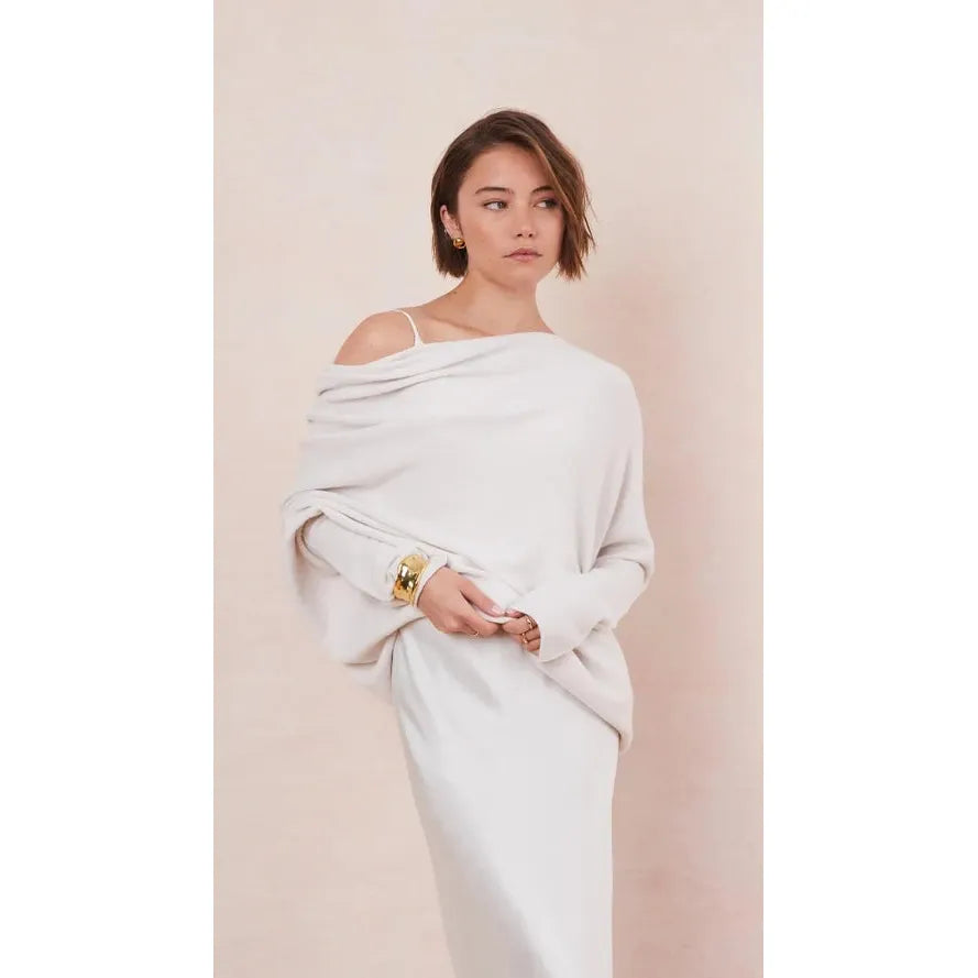 Charli London Natalie Sweater - Ivory  Charli london Pisces Boutique