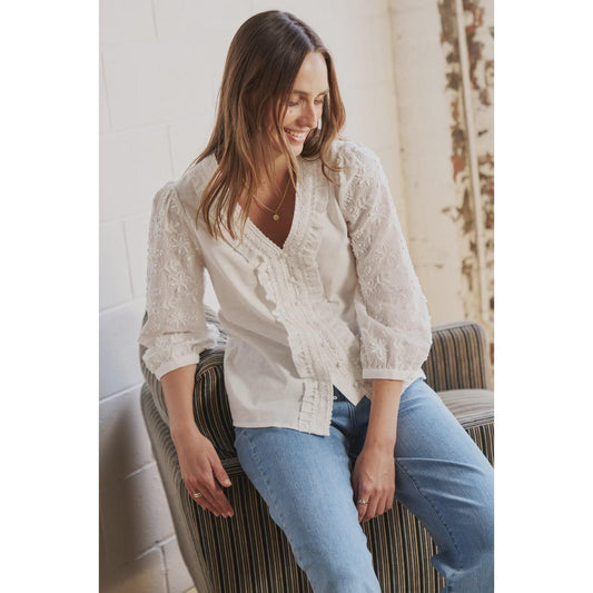Kireina Alicia Shirt - White  Kireina Pisces Boutique