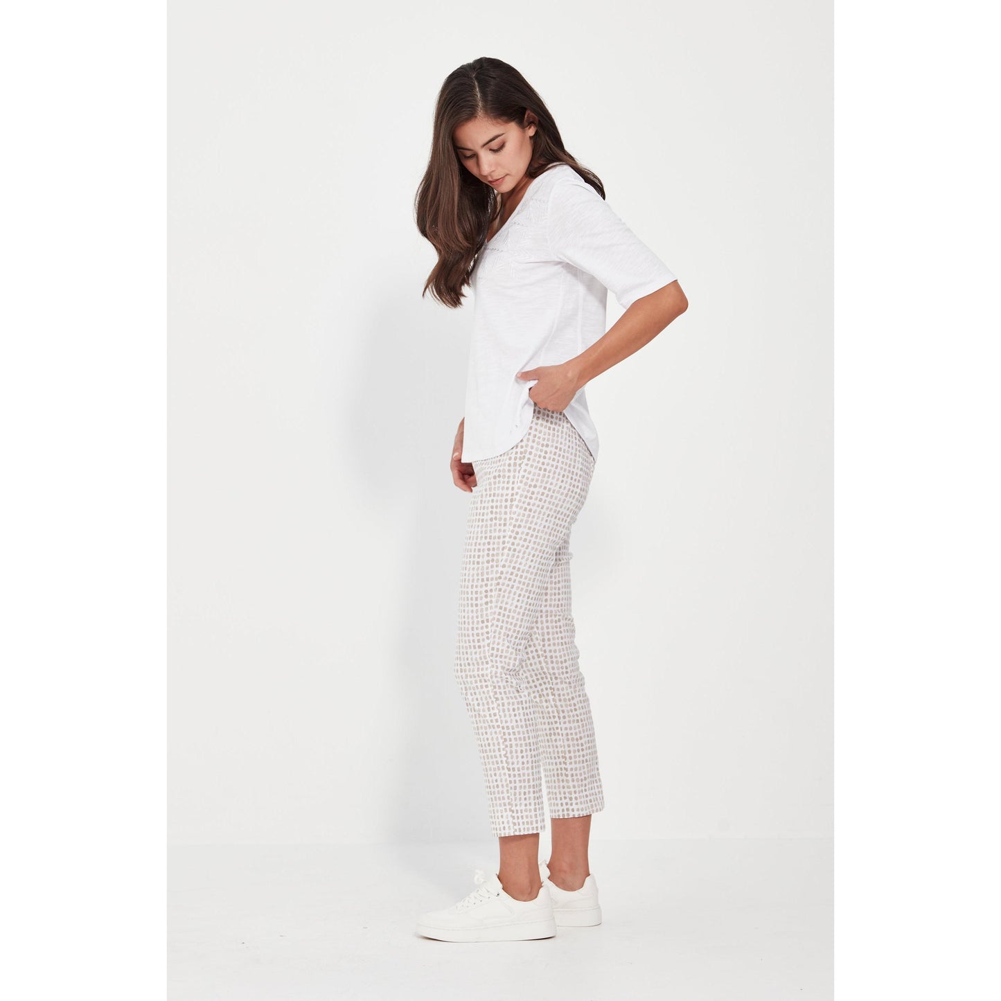 Verge Acrobat Tile 7/8 Pant - Bark Print  Verge - Acrobat Pisces Boutique