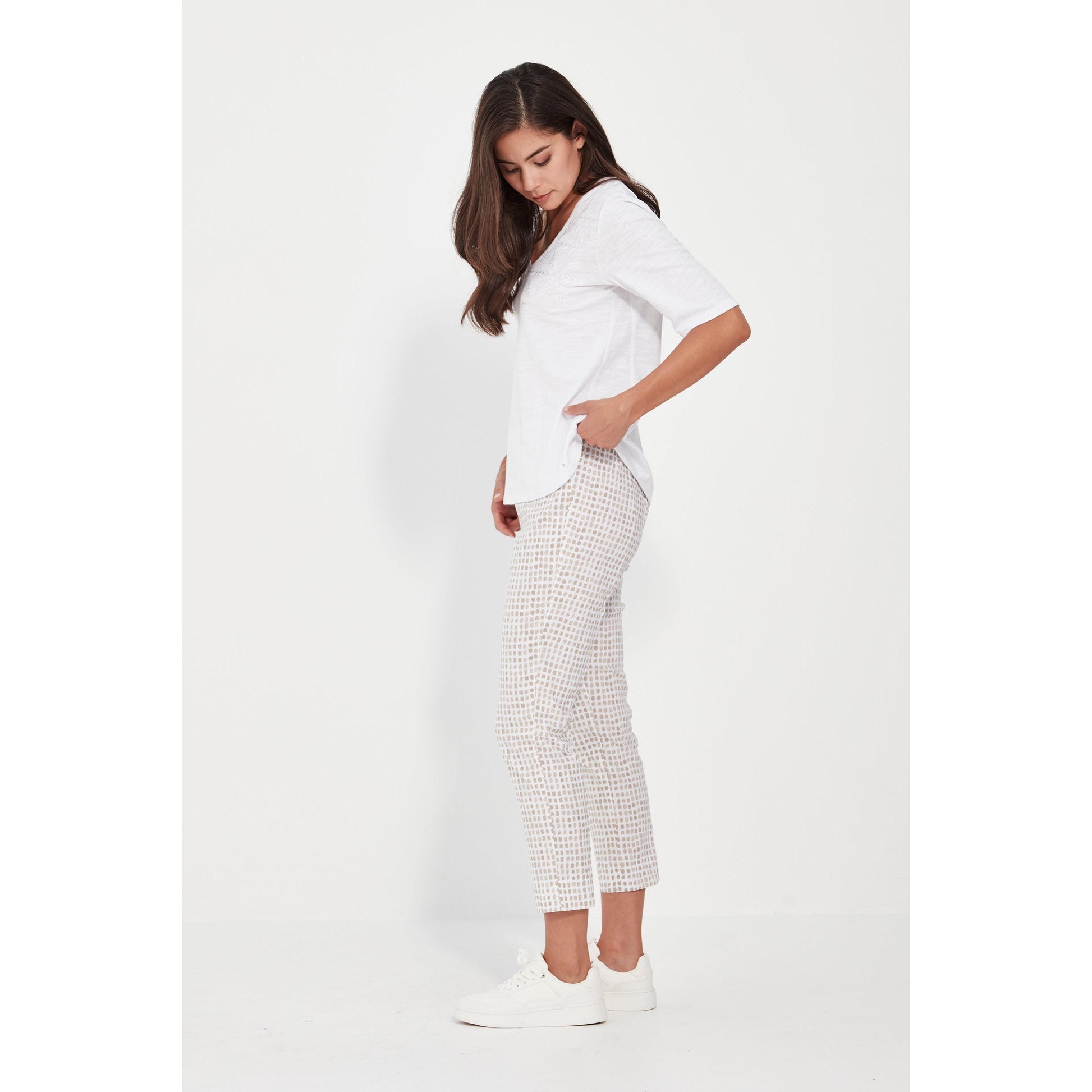 Verge Acrobat Tile 7/8 Pant - Bark Print  Verge - Acrobat Pisces Boutique