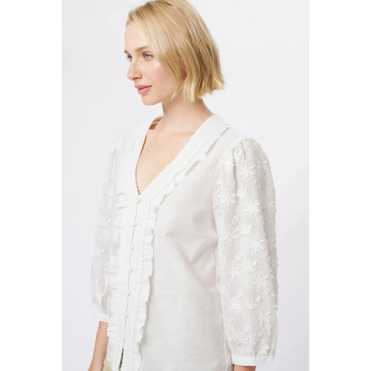 Kireina Alicia Shirt - White  Kireina Pisces Boutique