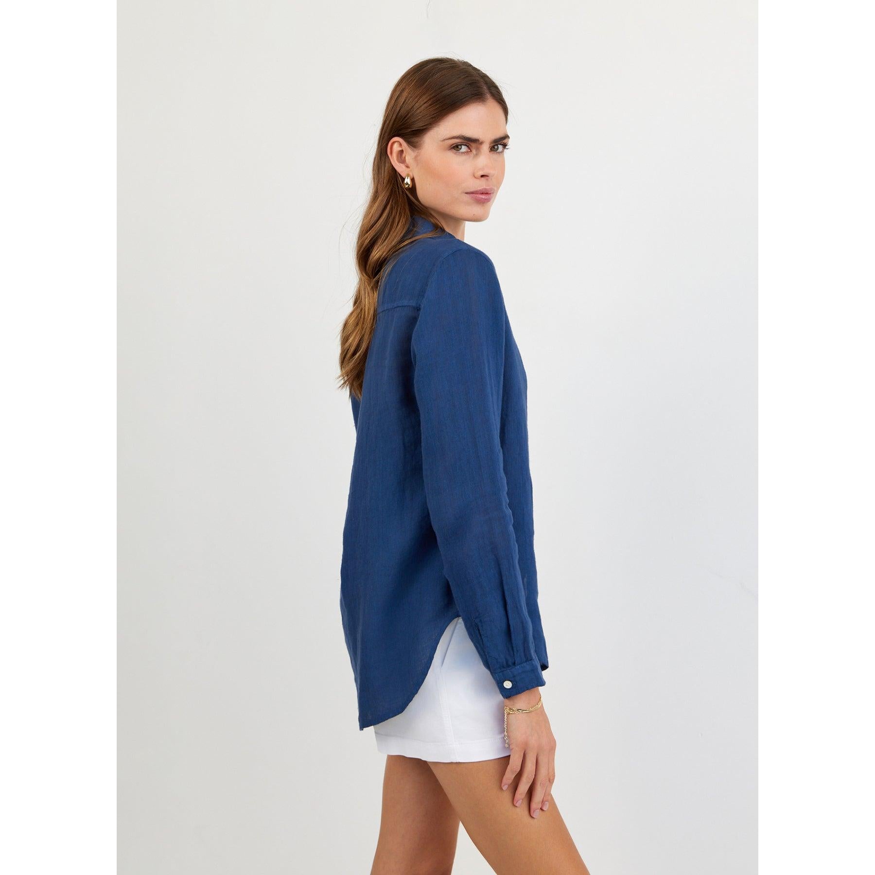 Bella Dahl Pocket Button Down - Midnight Surf  Bella Dahl Pisces Boutique