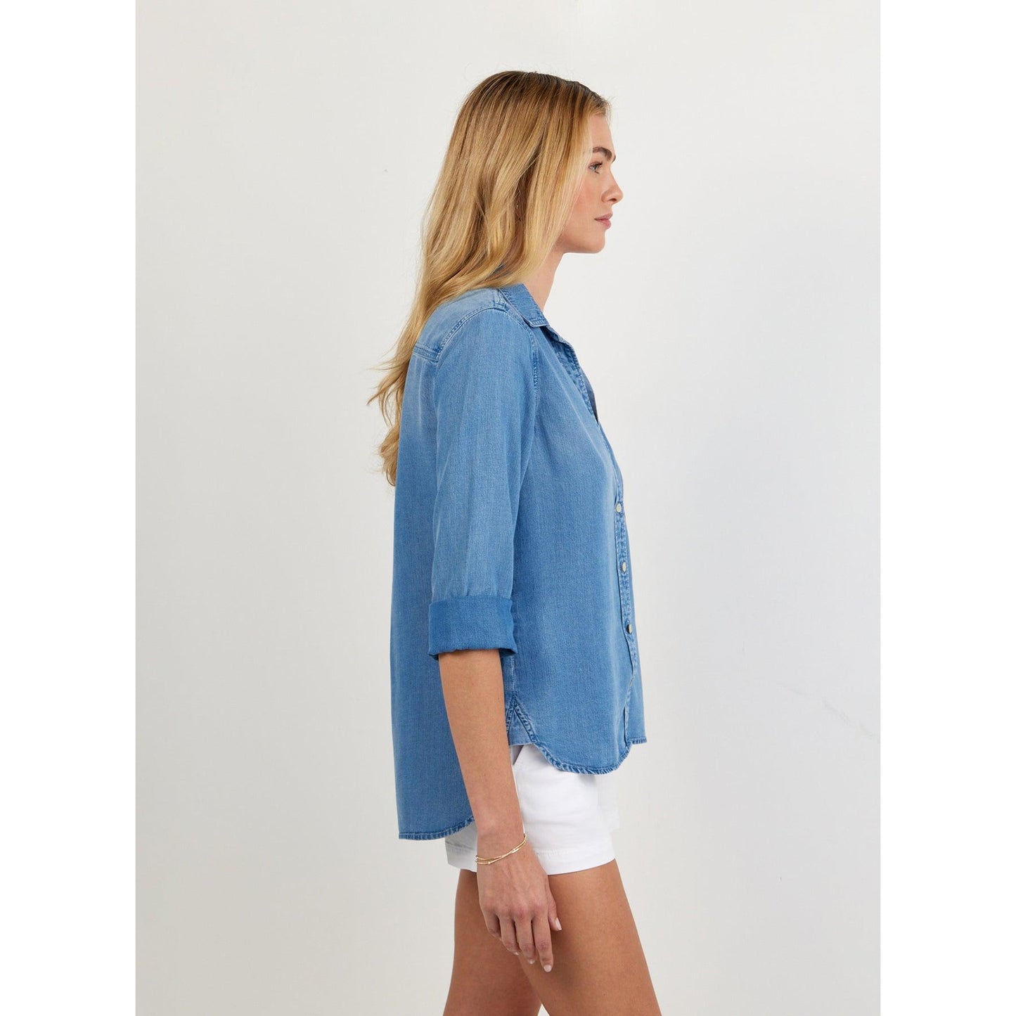 Bella Dahl Shirt Tail Button Down - Indigo Harbour  Bella Dahl Pisces Boutique