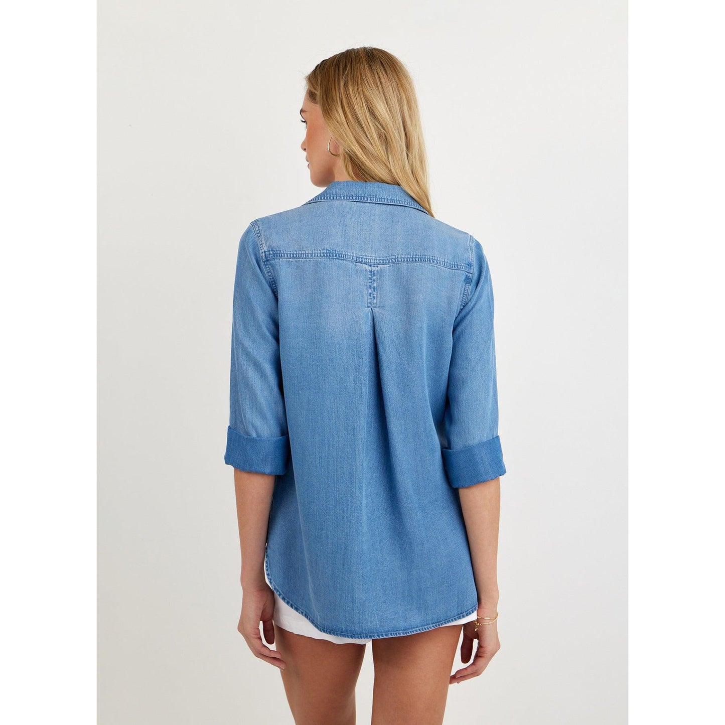 Bella Dahl Shirt Tail Button Down - Indigo Harbour  Bella Dahl Pisces Boutique