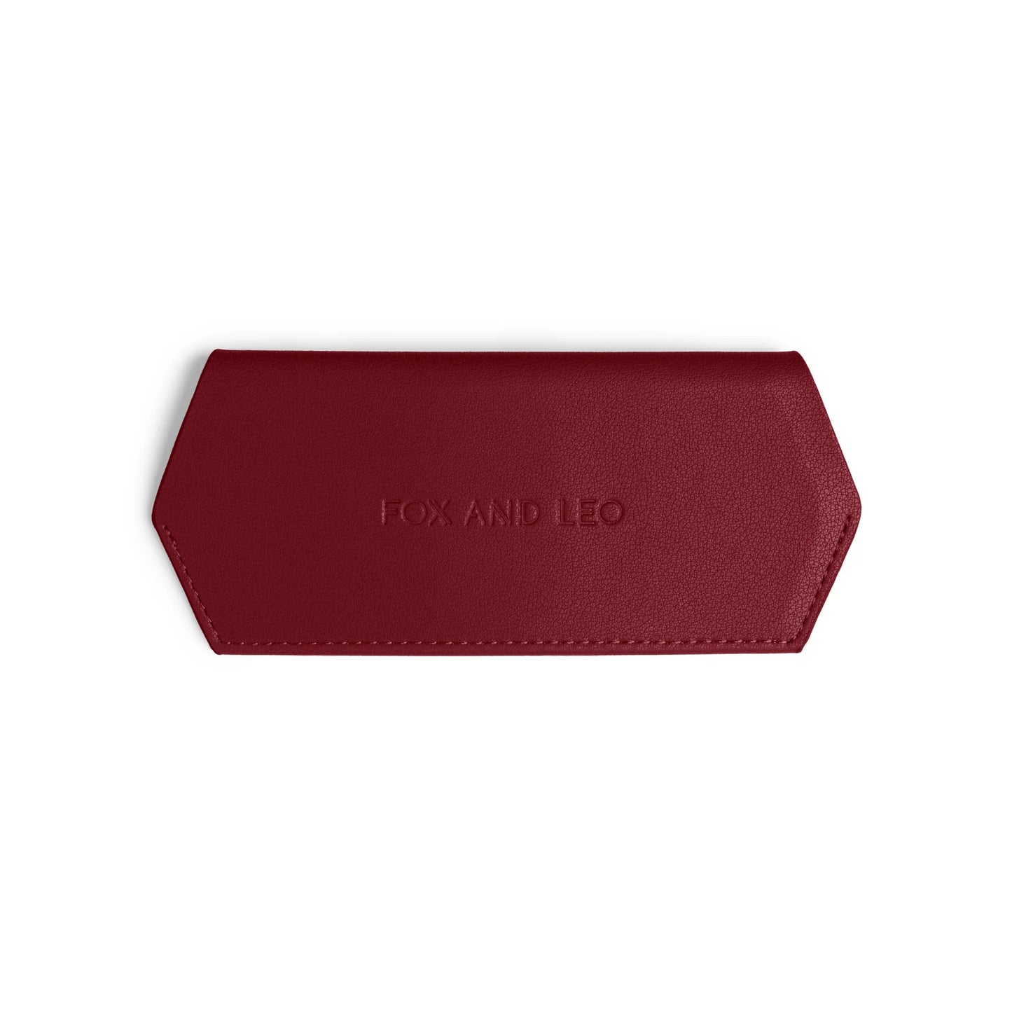 Fox and Leo Glasses Case - Burgandy