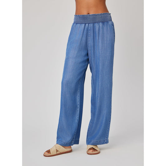 Bella dahl Smocked Waist Wide Pant - Moonlit Haze