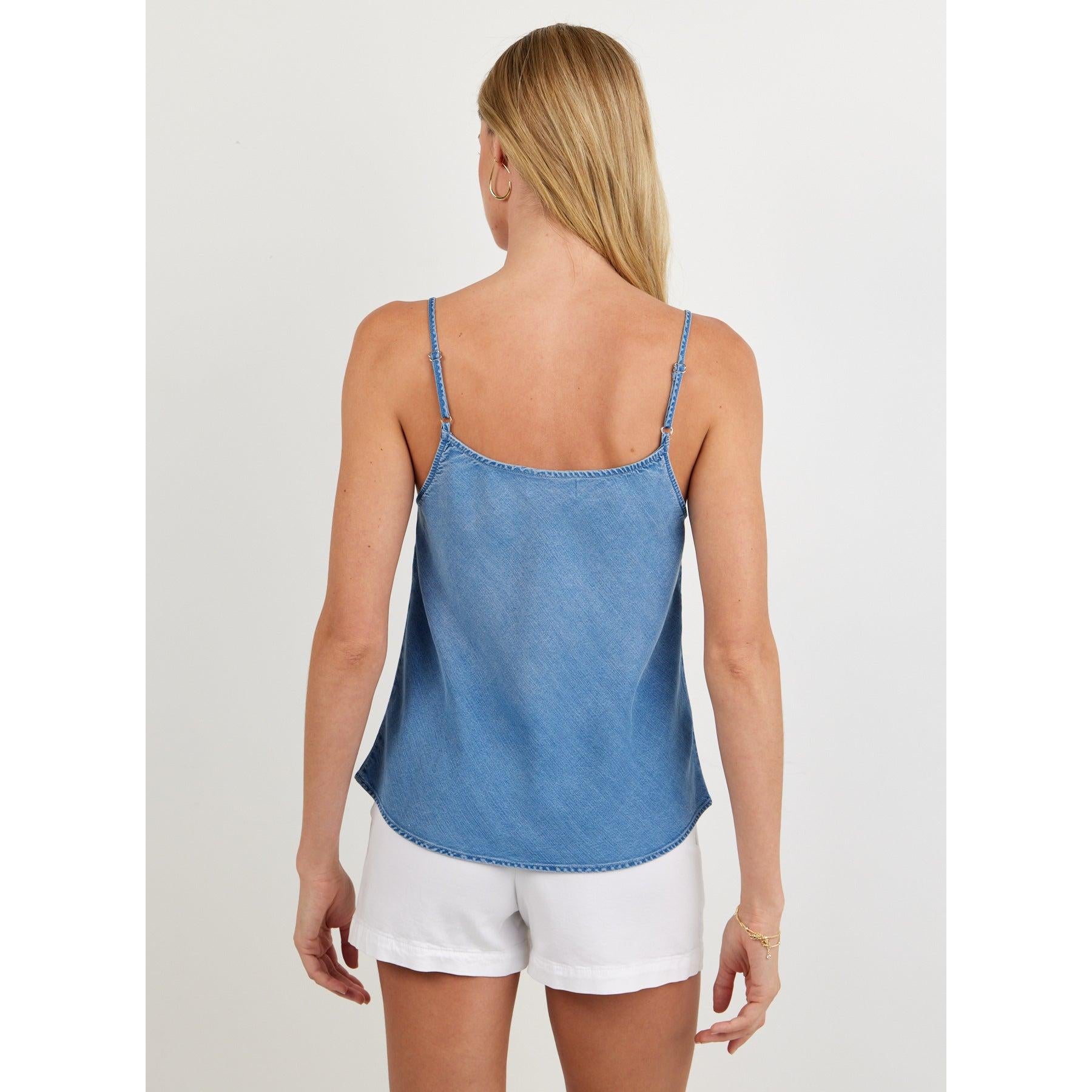 Bella Dahl Frayed Cami - Indigo Harbour Wash  Bella Dahl Pisces Boutique