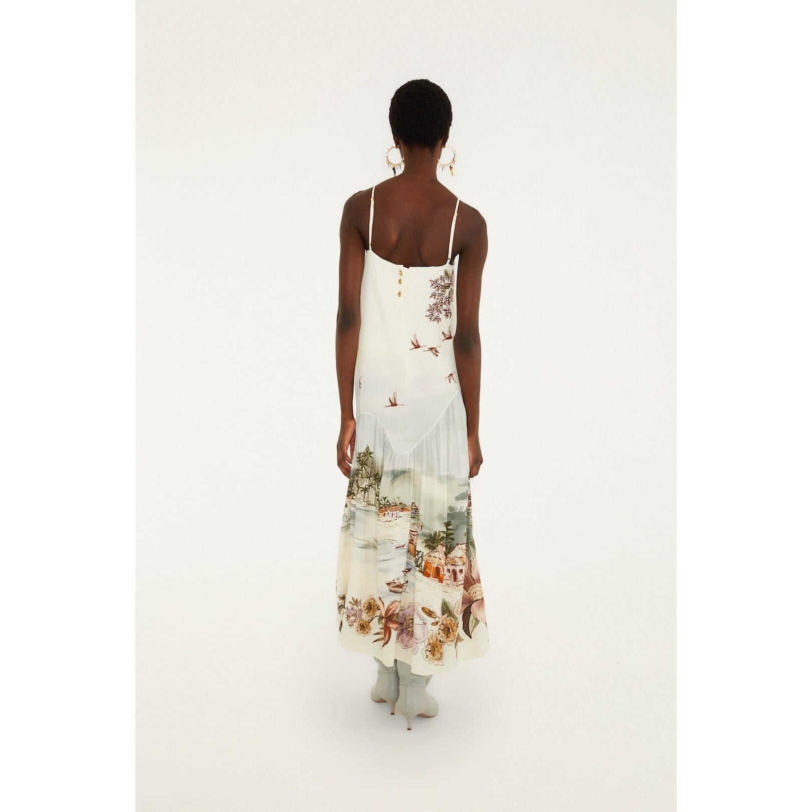 Farm Rio Toile De Rio Maxi Dress - Off White  Farm Rio Pisces Boutique