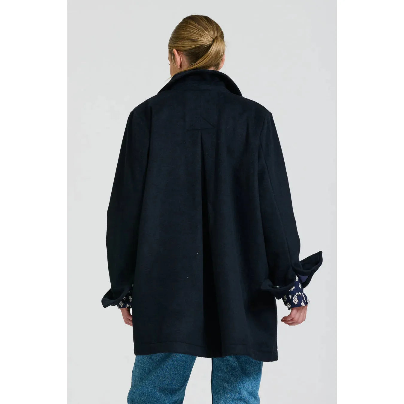 Shirty Selina Swing Coat - Navy  Shirty Pisces Boutique