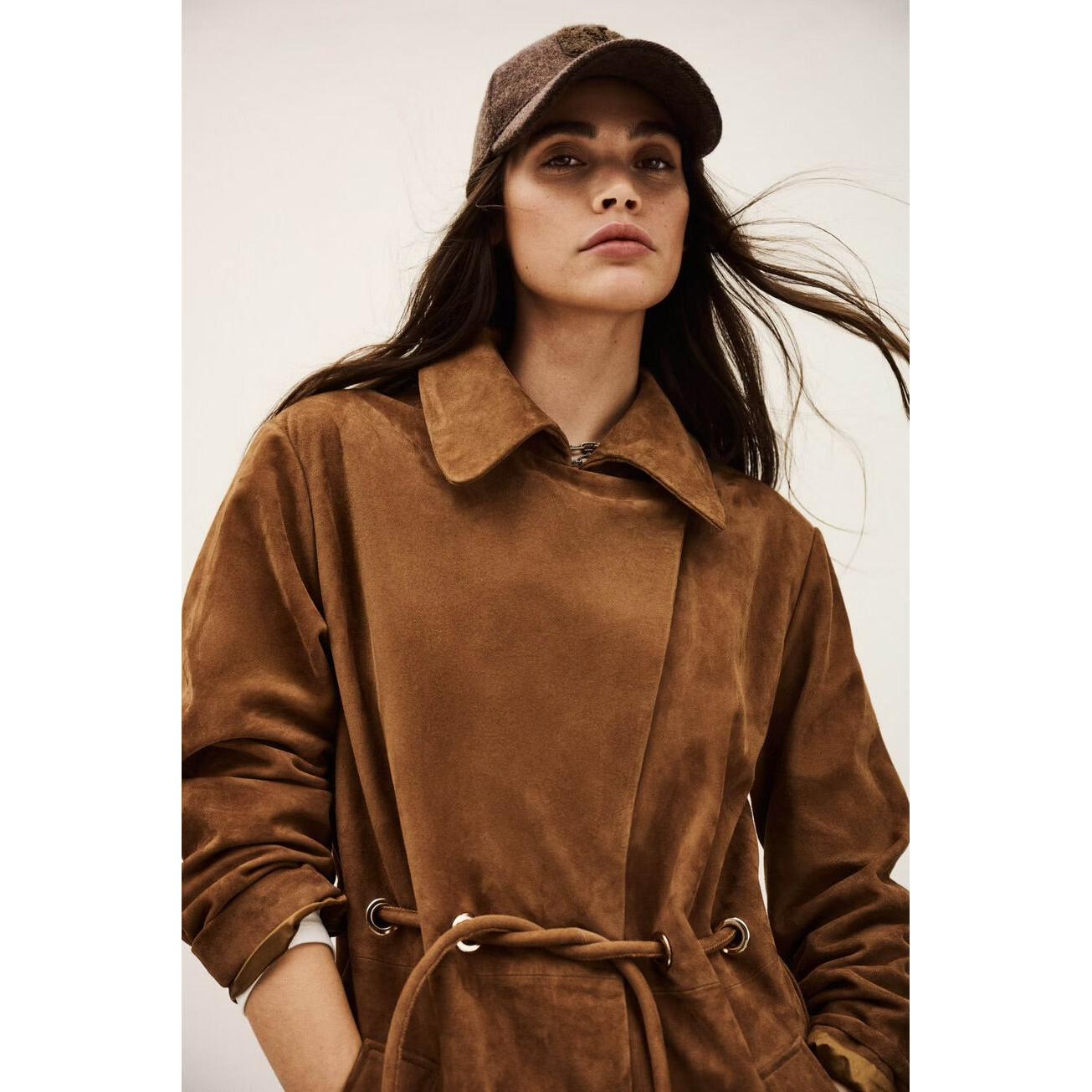 Ba&sh Matte Coat - Camel  Ba&sh Pisces Boutique