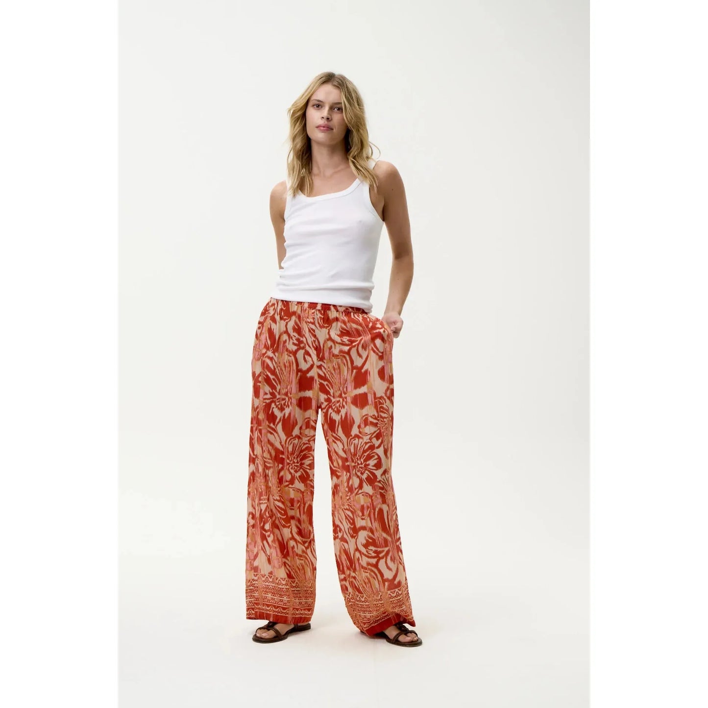 One Season Isla Pant-Procida-Sushi Voile-Fiesta