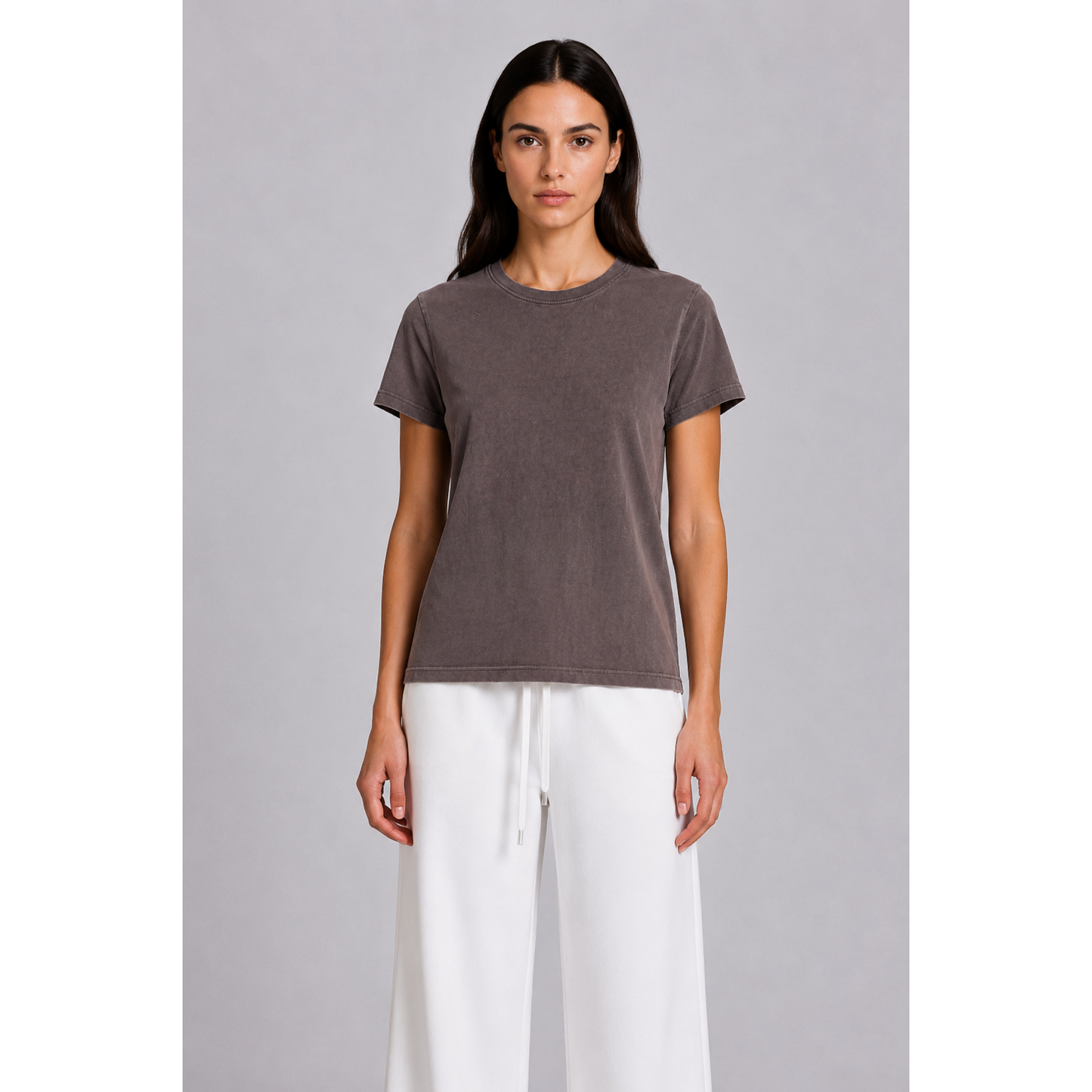 Crossley Biril Tee - Chocolate Stone Wash