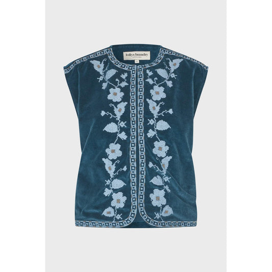 Lolly's Laundry Bin Vest - Blue  Lolly's Laundry Pisces Boutique
