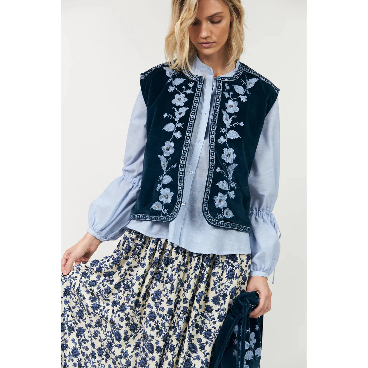 Lolly's Laundry Bin Vest - Blue  Lolly's Laundry Pisces Boutique