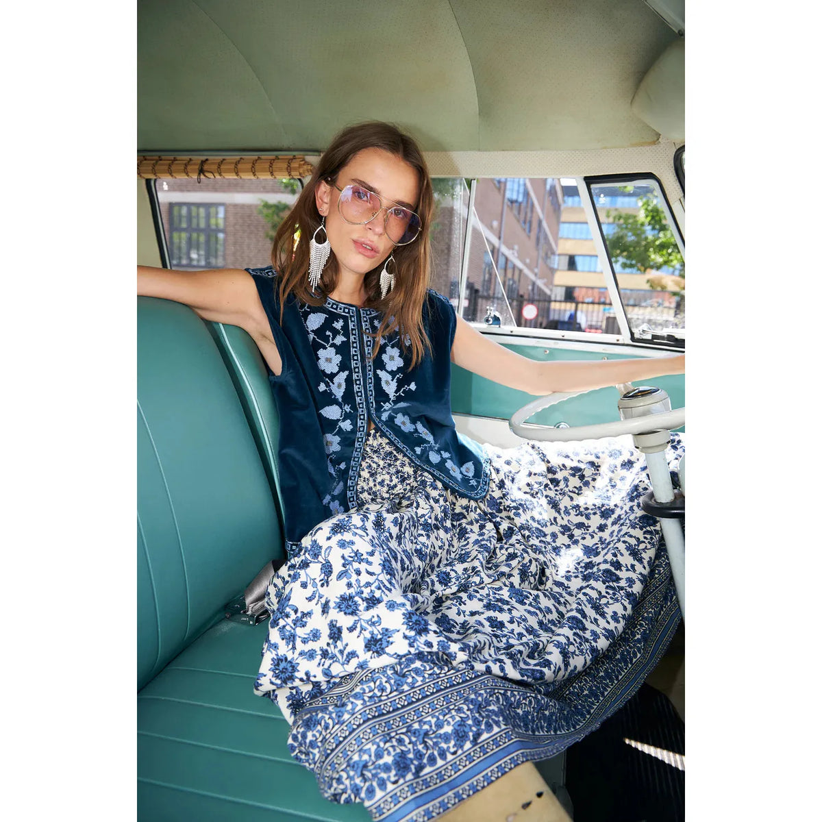 Lolly's Laundry Bin Vest - Blue  Lolly's Laundry Pisces Boutique