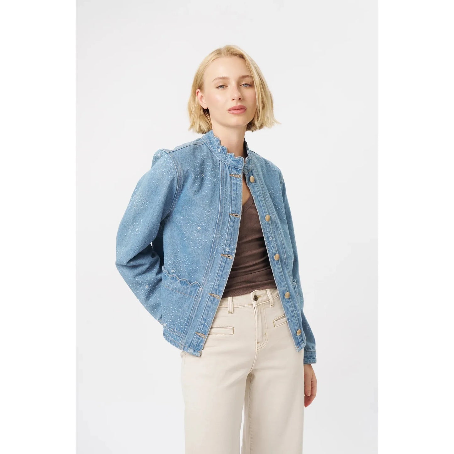 Kireina Bonnie Jacket - Floral Blue  Kireina Pisces Boutique