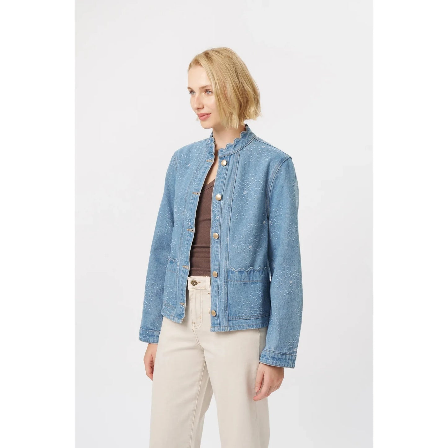Kireina Bonnie Jacket - Floral Blue  Kireina Pisces Boutique