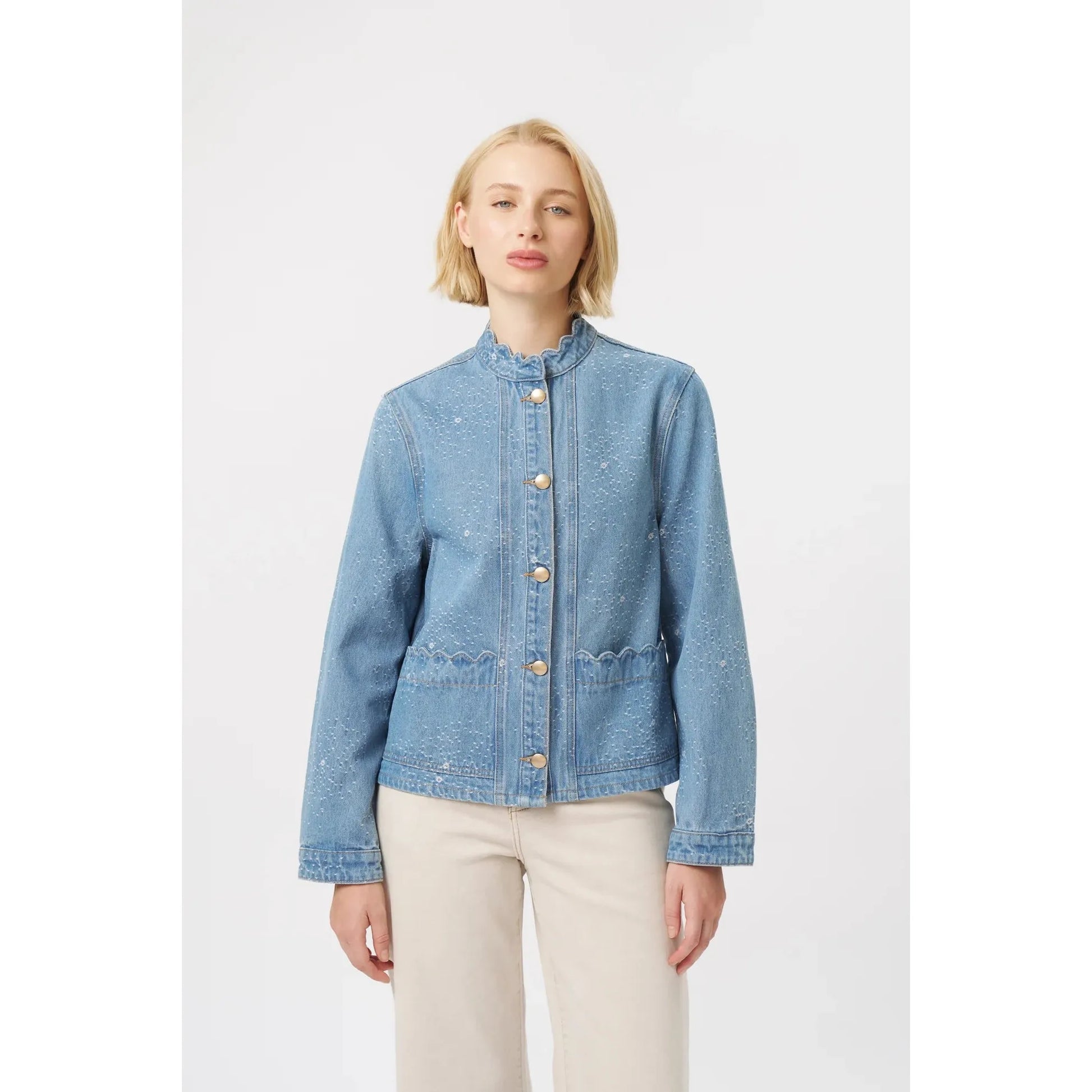 Kireina Bonnie Jacket - Floral Blue  Kireina Pisces Boutique