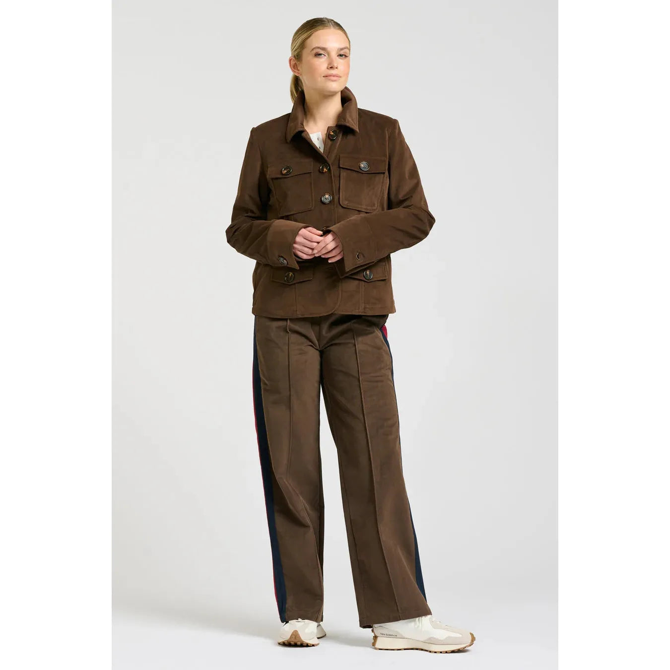 Shirty The Hemming Velvet Twill Jacket - Chocolate  Shirty Pisces Boutique