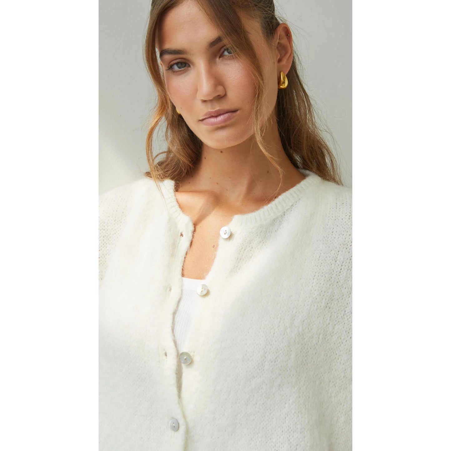 Charli London Emme Cardigan - Ivory  Charli london Pisces Boutique