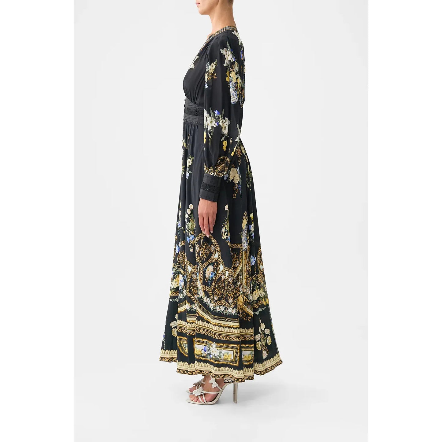Camilla Shaped Dress With Gathered Sleeves - The Imperial Gate  Camilla Pisces Boutique