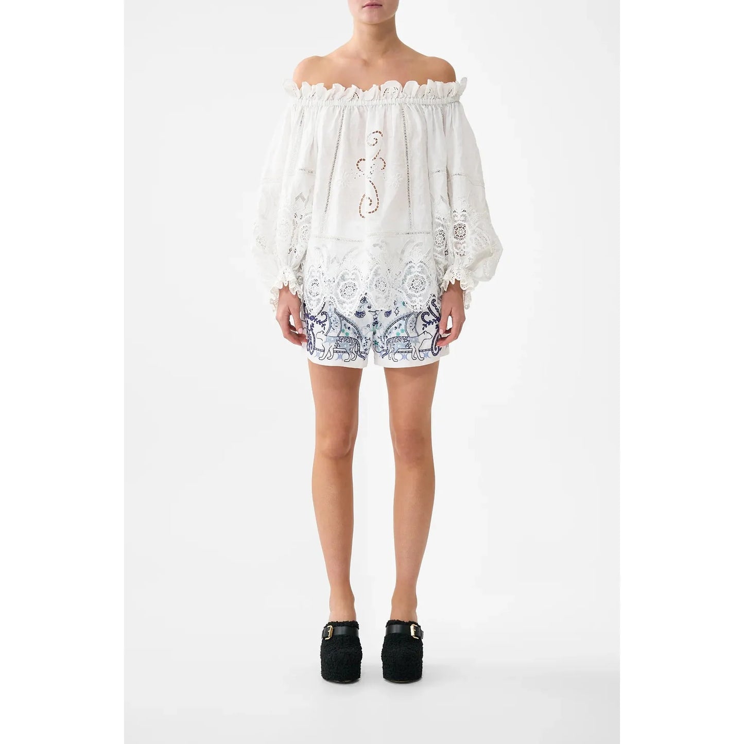Camilla Frill Off The Shoulder Top - Lace  Camilla Pisces Boutique