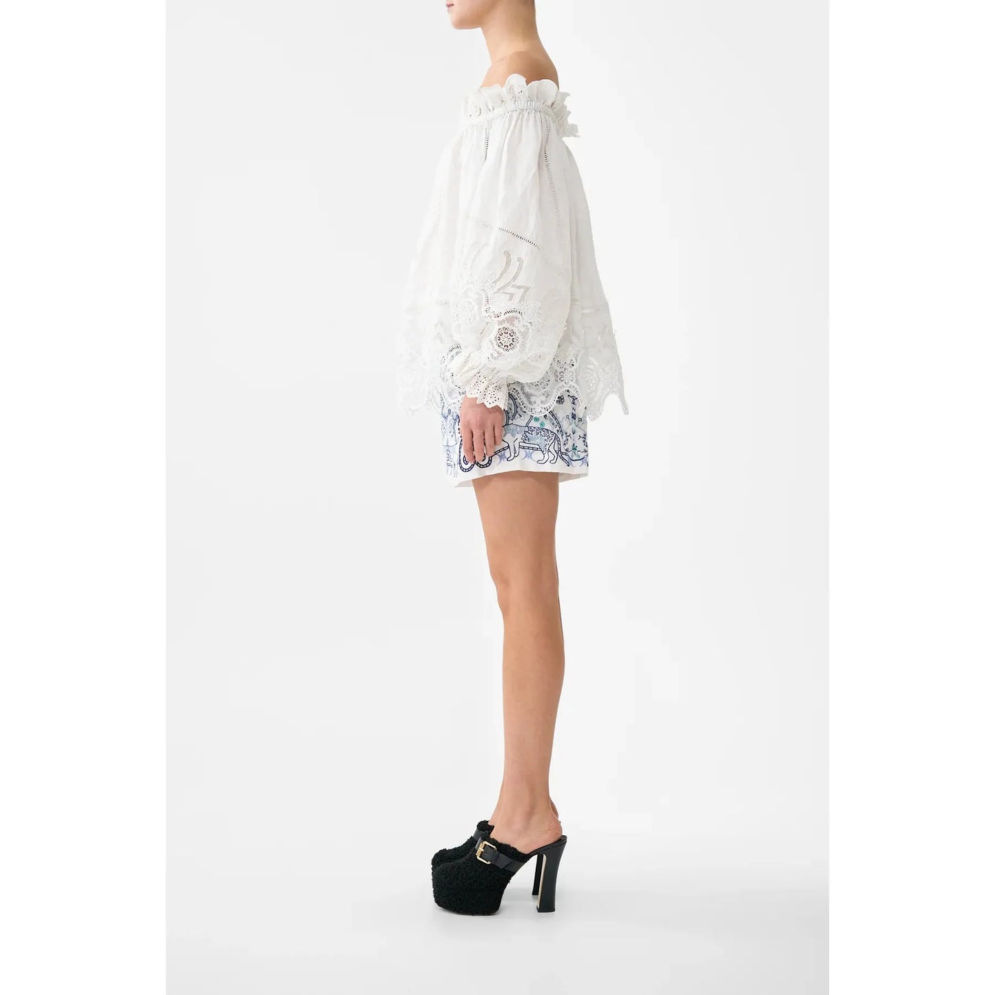 Camilla Frill Off The Shoulder Top - Lace  Camilla Pisces Boutique