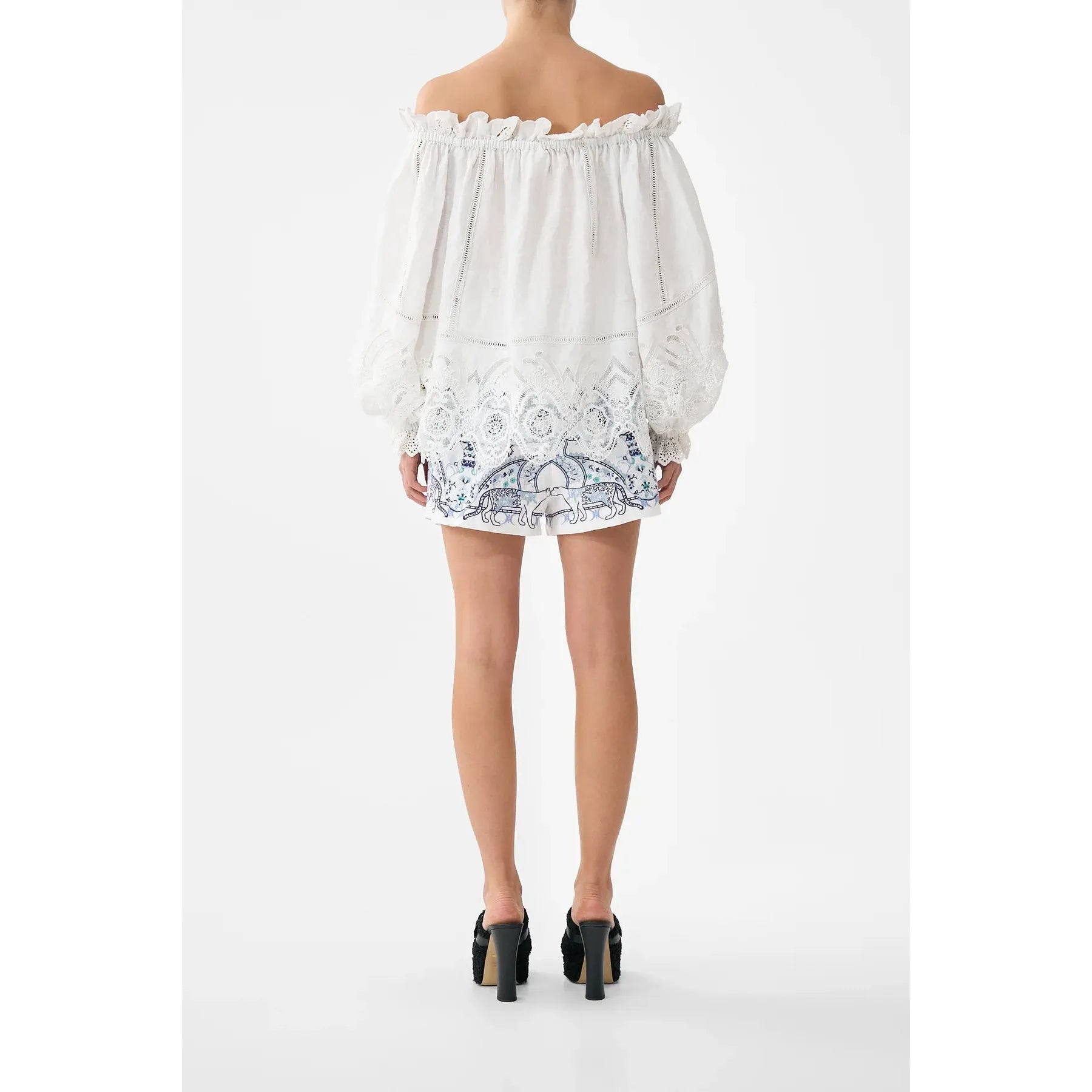 Camilla Frill Off The Shoulder Top - Lace  Camilla Pisces Boutique