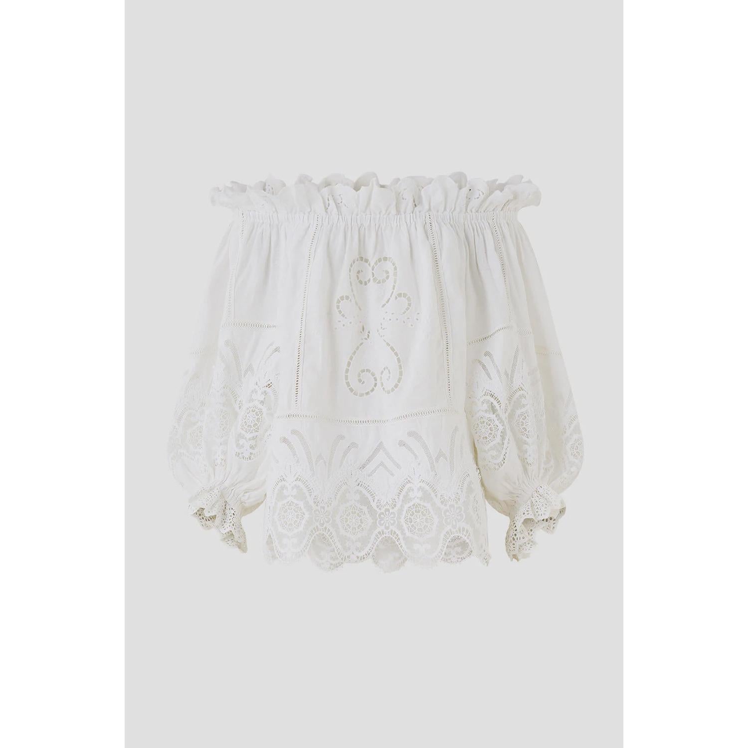 Camilla Frill Off The Shoulder Top - Lace  Camilla Pisces Boutique