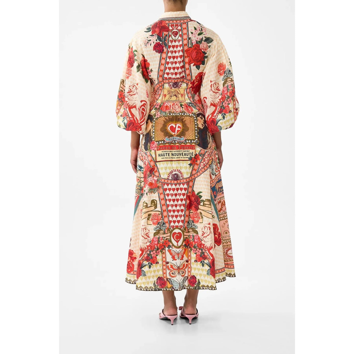 Camilla Waist Tie Shirt Dress With Bubble Sleeve - High Class Hookah Highbrook