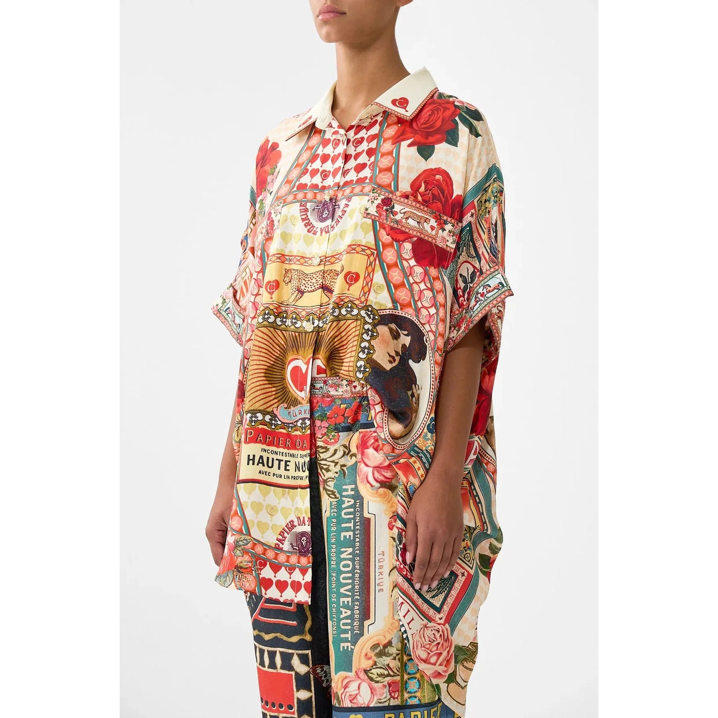 Camilla Oversized Pocket Tunic - High Class Hookah Highbrook