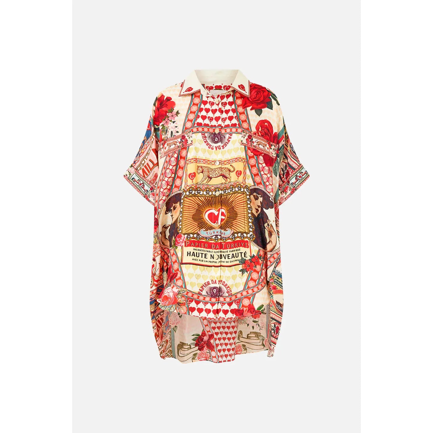 Camilla Oversized Pocket Tunic - High Class Hookah Highbrook