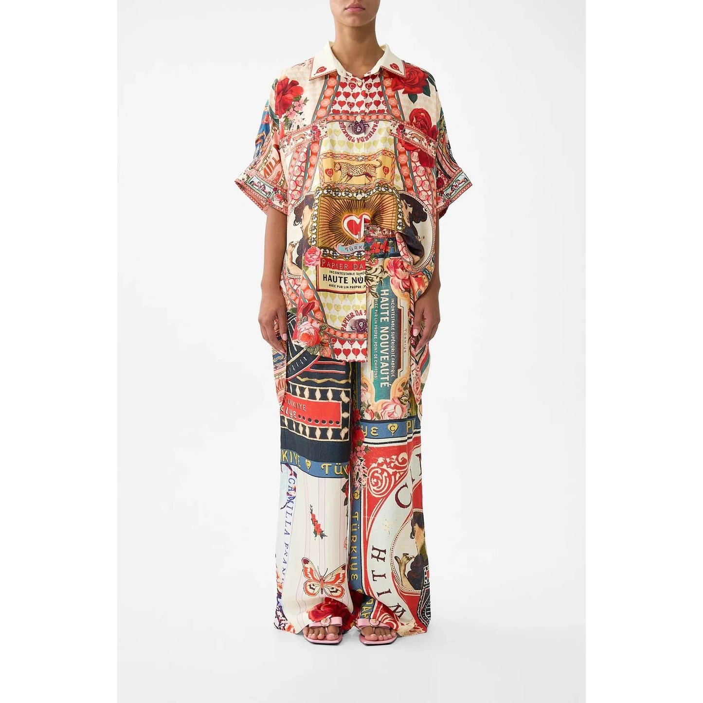 Camilla Button Front Lounge Pant - High Class Hookah Highbrook