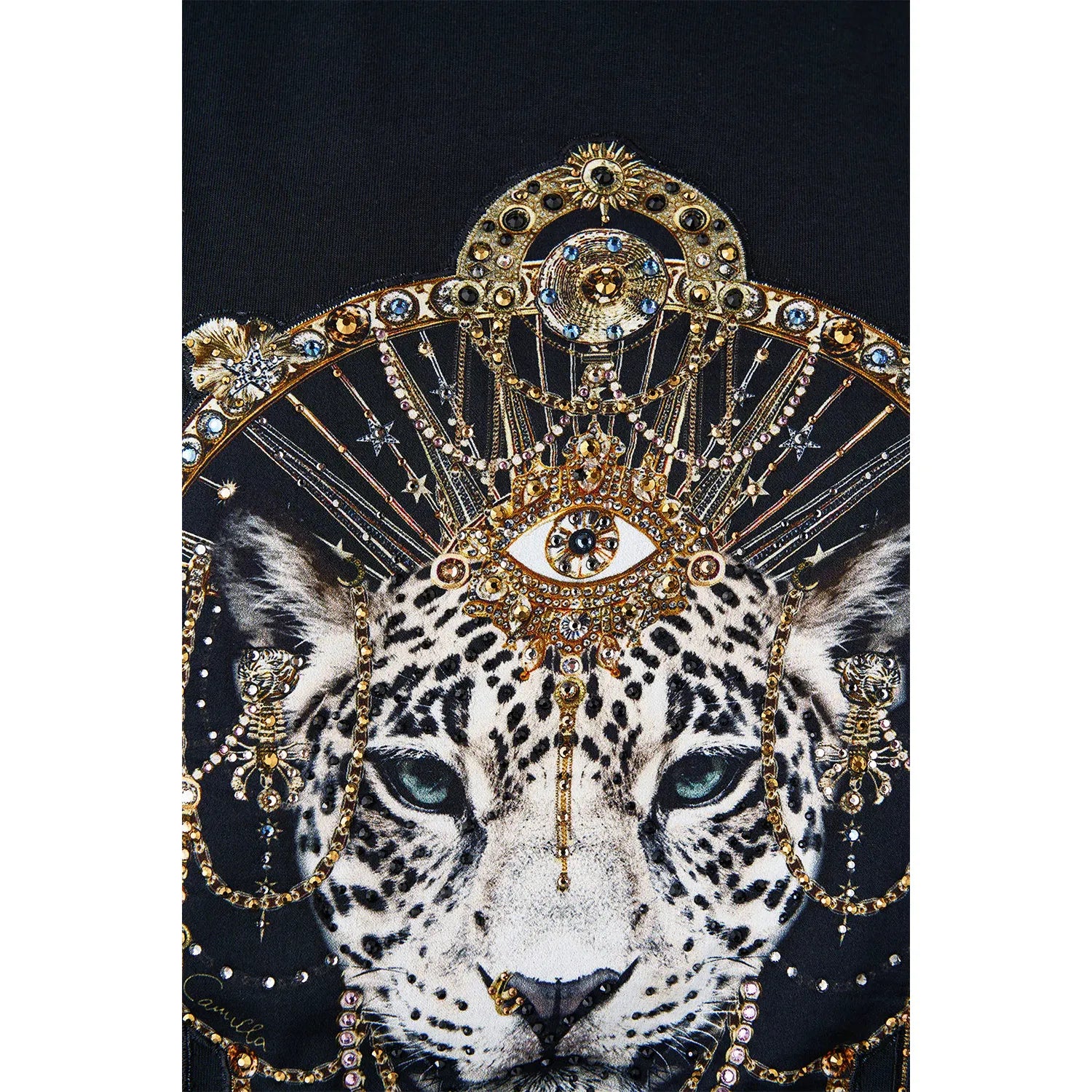 Camilla Slim Fit Round Neck Tee - Black Felifolk  Camilla Pisces Boutique