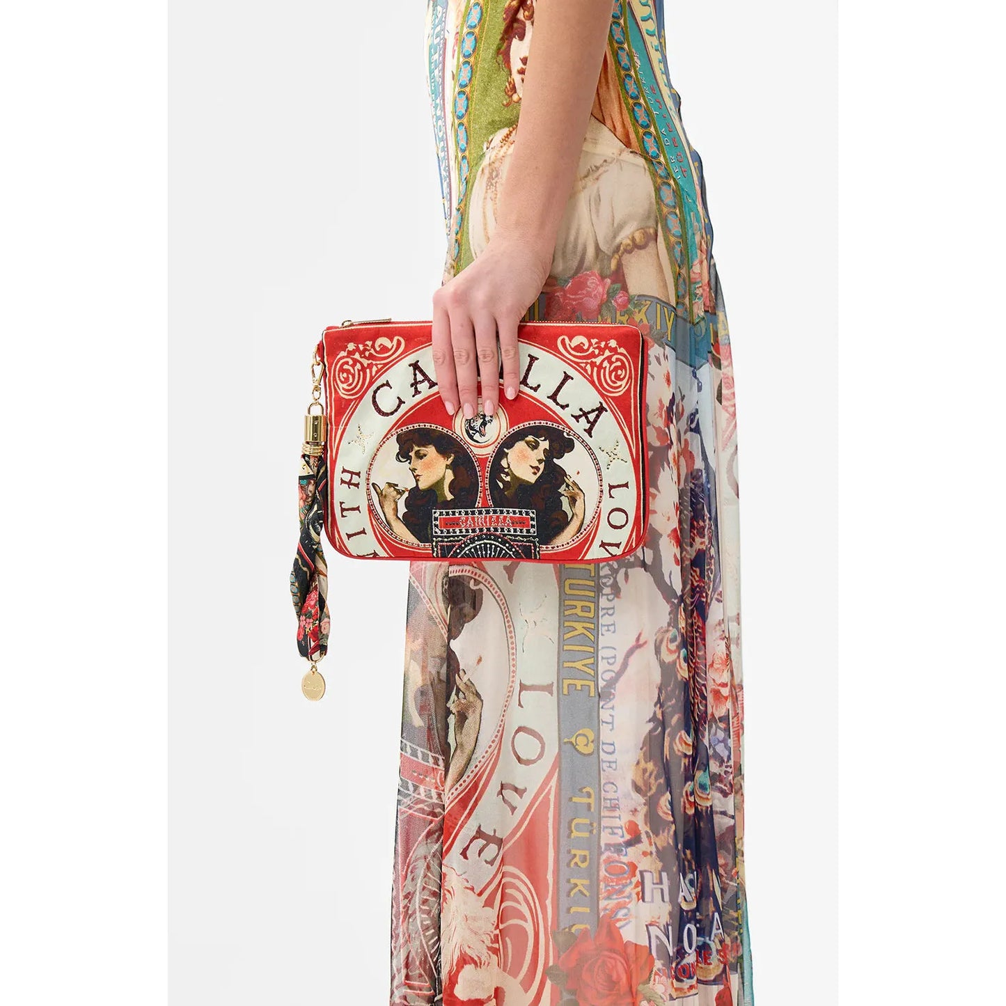 Camilla Silk Ring Scarf Clutch - High Class Hookah Highbrook