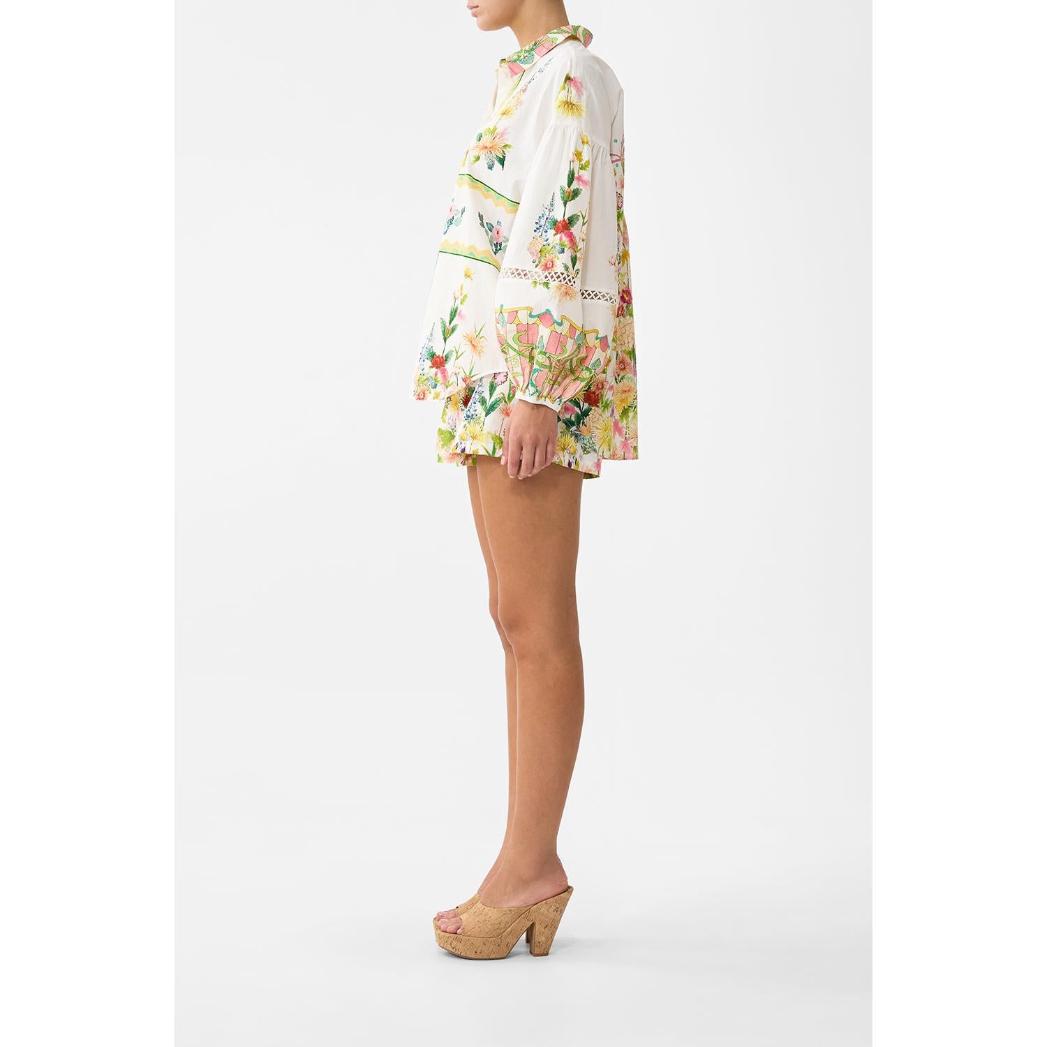 Camilla Balloon Sleeve Blouse - The Call Of Catalonia Callcata  Camilla Pisces Boutique