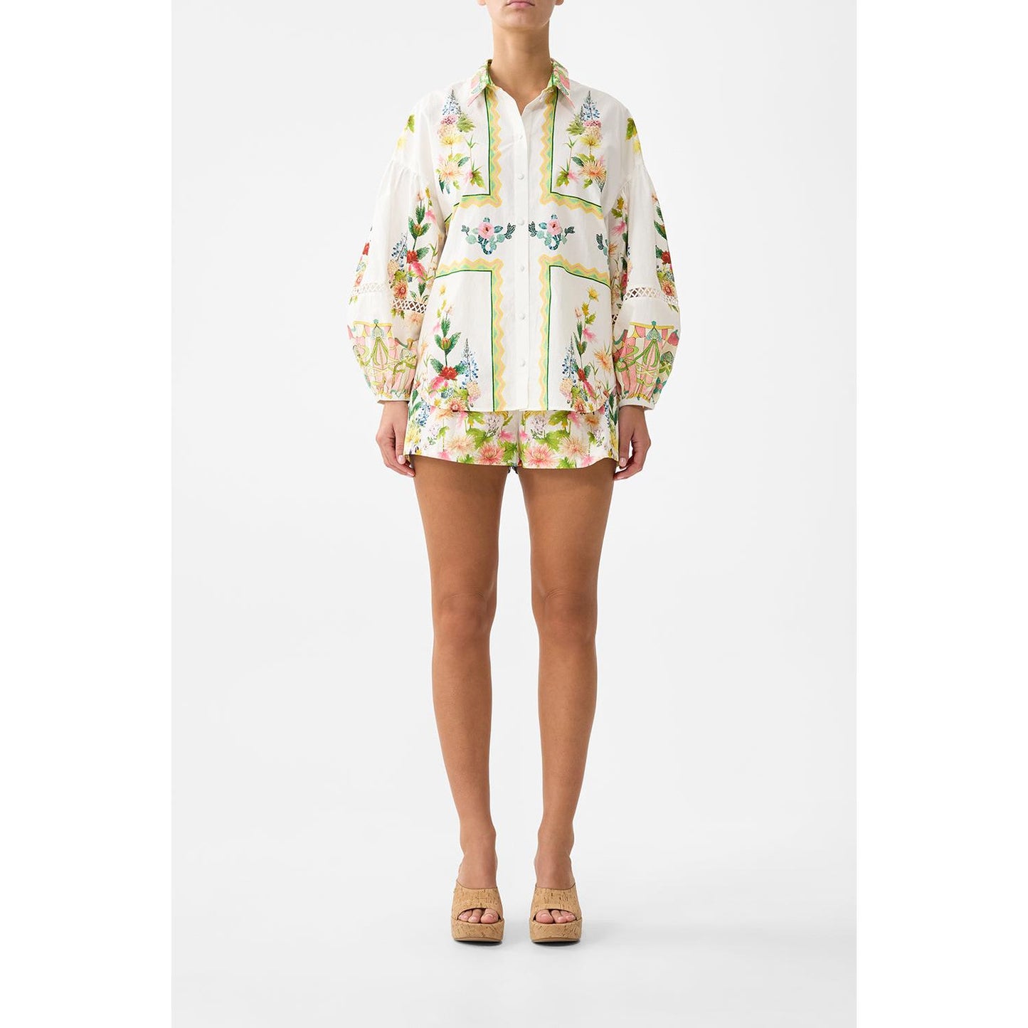 Camilla Balloon Sleeve Blouse - The Call Of Catalonia Callcata  Camilla Pisces Boutique