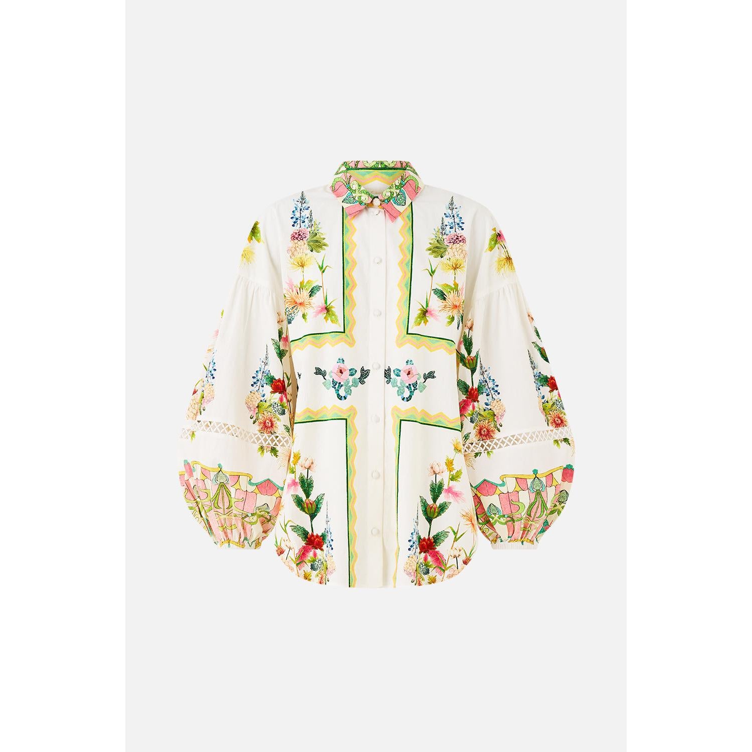 Camilla Balloon Sleeve Blouse - The Call Of Catalonia Callcata  Camilla Pisces Boutique