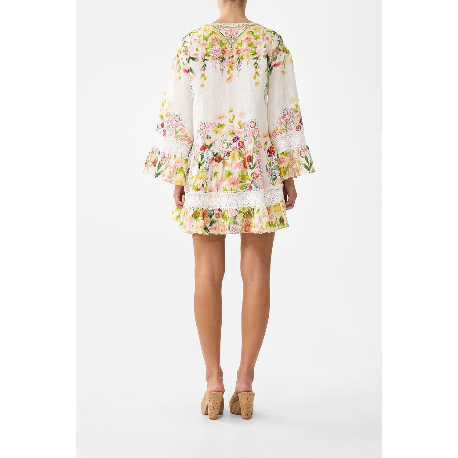 Camilla V Neck Tiered Dress  - The Call Of Catalonia Callcata  Camilla Pisces Boutique