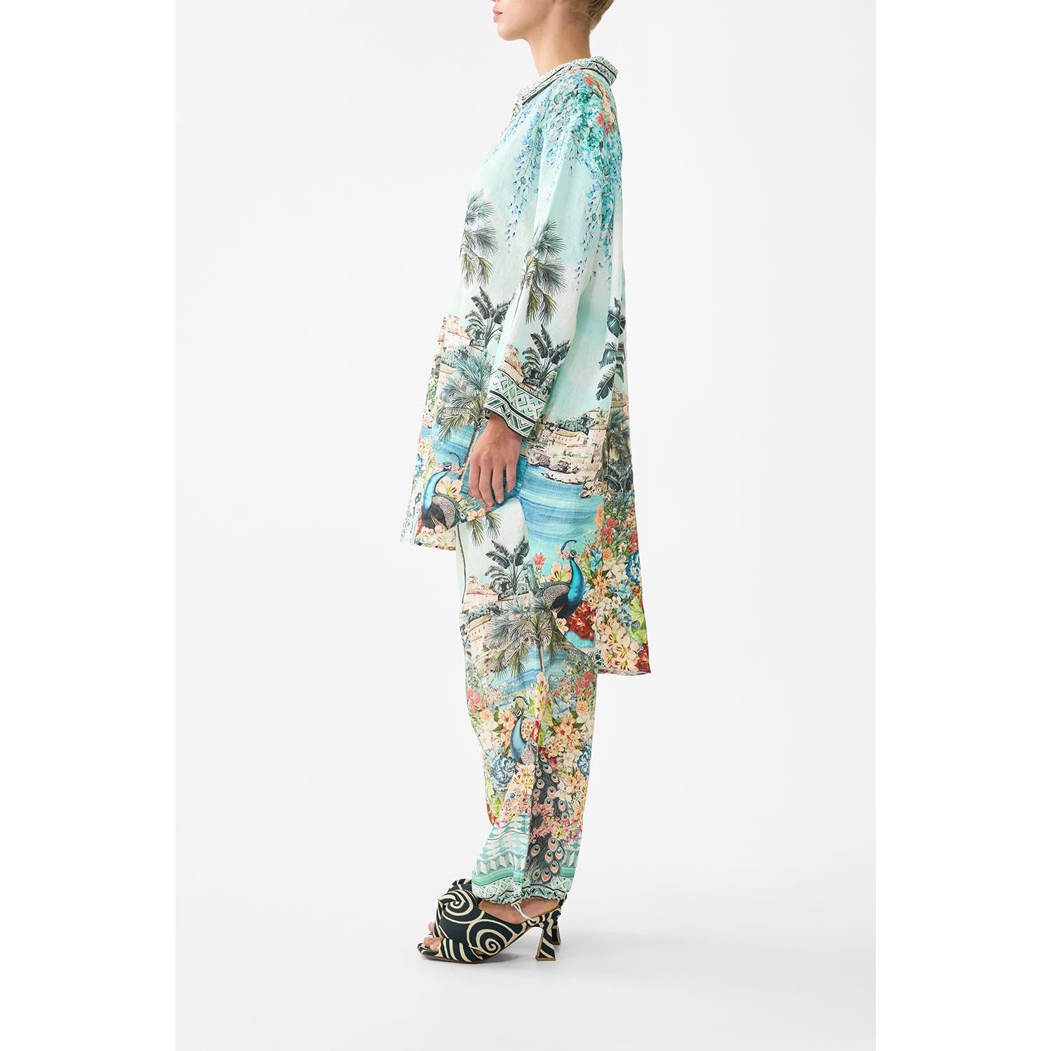 Camilla Relaxed High Low Shirt Dress - Balearic Bebe Balebebe  Camilla Pisces Boutique