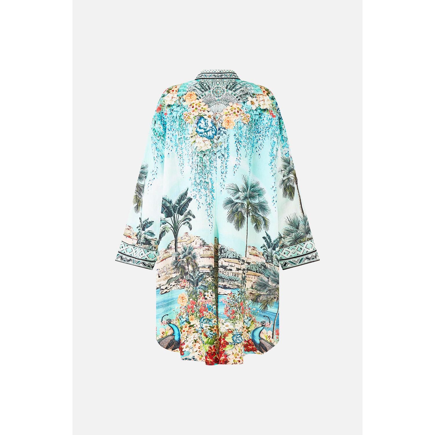 Camilla Relaxed High Low Shirt Dress - Balearic Bebe Balebebe  Camilla Pisces Boutique