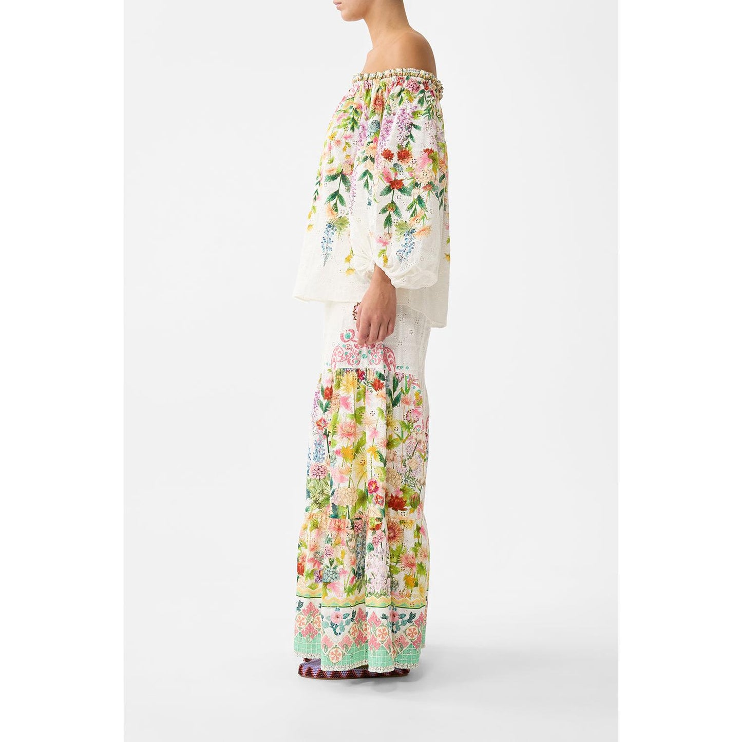 Camilla Frill Off Shoulder Top - The Call Of Catalonia Callcata  Camilla Pisces Boutique